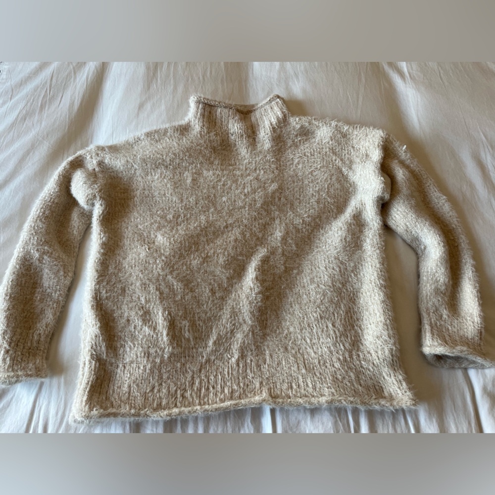 Rachel Zoe Cozy Cream Turtleneck Sweater